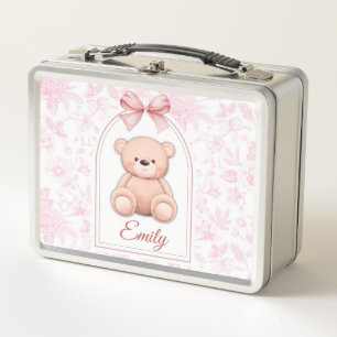 Emily Aangepaste Roze Teddybeer Nursery Design
