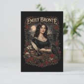 Emily Brontë Bedankkaart (Staand voorkant)
