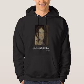 Emily Bronte Elk blaadje spreekt me een gelukzalig Hoodie
