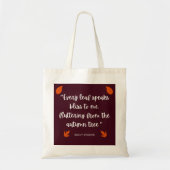 Emily Bronte Fall laat gedicht Tote Bag (Voorkant)