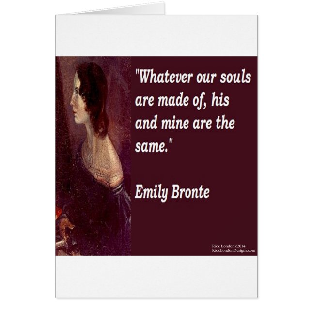 Emily Brontë & Famous Our Souls citaat (Voorkant)