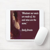 Emily Brontë & Famous Our Souls Citaat Muismat (Met muis)
