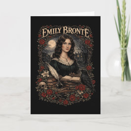 Emily Brontë Feestdagen Kaart