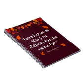 Emily Bronte herfstcitaat Notitieboek (Rechterzijde)