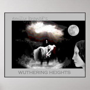 Emily Bronte joins Heathcliff en Cathy Poster