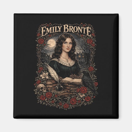 Emily Brontë Magneet (Voorkant)