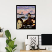 Emily Bronte met Heathcliff en Cathy Poster (Thuiskantoor)
