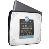 Emily Bronte Poem Quote - Geen Coward Soul is mijn Laptop Sleeve (Voorkant Rechts)