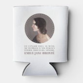 Emily Bronte Portrait en Quote - Geen Coward Soul Blikjeskoeler (Voorkant)