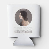 Emily Bronte Portrait en Quote - Geen Coward Soul Blikjeskoeler (Achterkant)