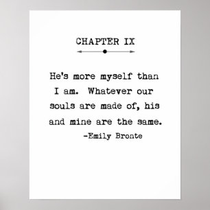 Emily Bronte Quote Poster
