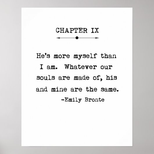 Emily Bronte Quote Poster (Voorkant)