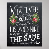 Emily Bronte quote print (Voorkant)