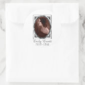 Emily Brontë Ronde Sticker (Tas)