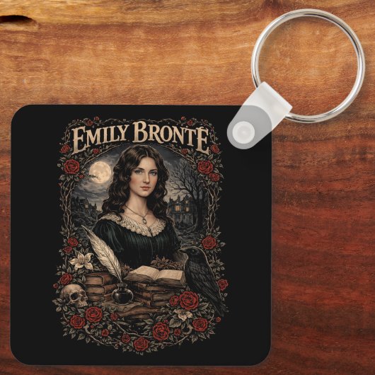 Emily Brontë Sleutelhanger (Achterkant)