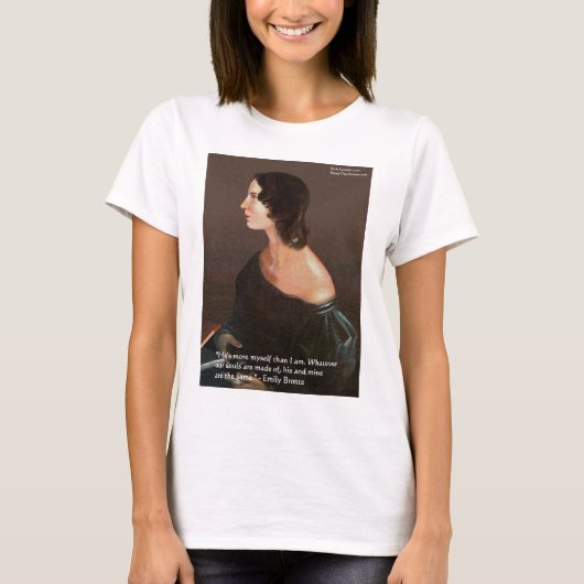 Emily Bronte "Souls Same" Love Quote Gifts & Kaart T-shirt (Voorkant)