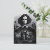 Emily Bronte, Victoriaans Gothic Writer van Jane E Briefkaart (Staand voorkant)