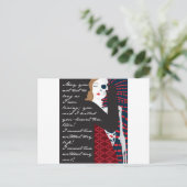 Emily Bronte/Wuthering Height-cadeauontwerp met q Briefkaart (Staand voorkant)