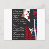 Emily Bronte/Wuthering Height-cadeauontwerp met q Briefkaart (Voorkant)
