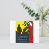 Emily Bronte/Wuthering Height-cadeauontwerp met q Briefkaart (Staand voorkant)