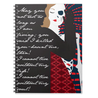 Emily Bronte/Wuthering Height-cadeauontwerp met q Notitieboek