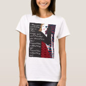 Emily Bronte/Wuthering Height-cadeauontwerp met q T-shirt (Voorkant)