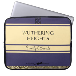 Emily Bronte Wuthering Heights Style Book Laptop Sleeve