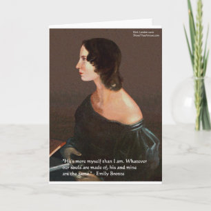 Emily Brontë "Zielen Eender" Liefdes Cadeaus & Kaa Kaart