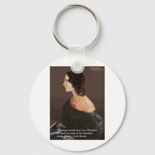 Emily Brontë "Zielen Eender" Liefdes Citaat Cadeau Sleutelhanger