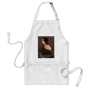 Emily Brontë "Zielen Eender" Liefdes Citaat Cadeau Standaard Schort