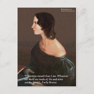 Emily Brontë "Zielen Eender" Liefdes Citaat Gesche Briefkaart