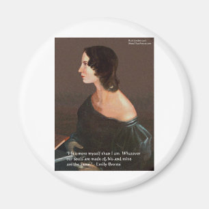 Emily Brontë "Zielen Eender" Liefdes Citaat Gesche Magneet