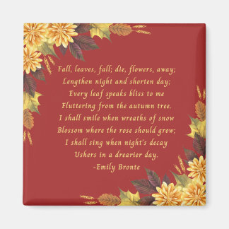 Emily Bronte's Fall Leaves Magneet