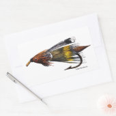 Emily Carr Fly; Rechthoekige Sticker (Envelop)
