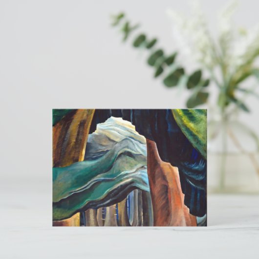 Emily Carr Forest British Columbia Briefkaart (Staand voorkant)