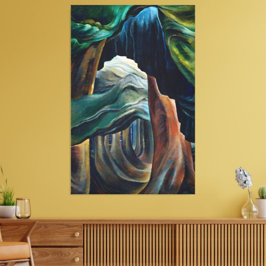 Emily Carr - Forest, Brits-Columbia Canvas Afdruk (Insitu (Woonkamer))