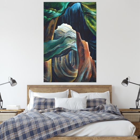 Emily Carr - Forest, Brits-Columbia Canvas Afdruk (Insitu (Slaapkamer))