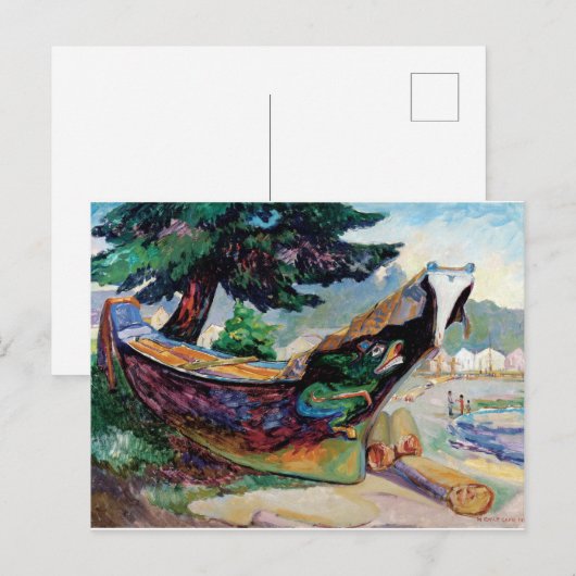 Emily Carr Indian War Canoe Canadian Briefkaart (Voorkant / Achterkant)