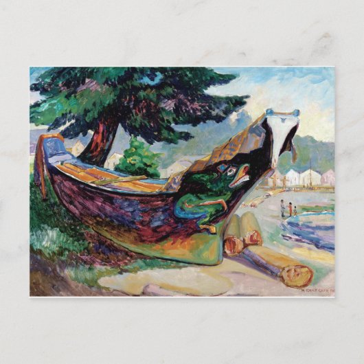 Emily Carr Indian War Canoe Canadian Briefkaart (Voorkant)