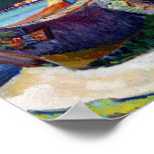 Emily Carr Painting Native Canadian War Canoes Poster (Hoek)