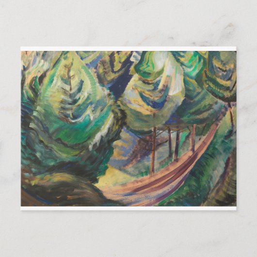 Emily Carr Path onder het Canadese landschap Briefkaart (Voorkant)