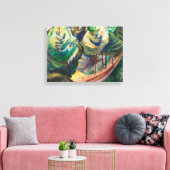 Emily Carr Path onder het Canadese landschap Canvas Afdruk (Insitu (Woonkamer))