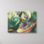 Emily Carr Path onder het Canadese landschap Canvas Afdruk (Voorkant)