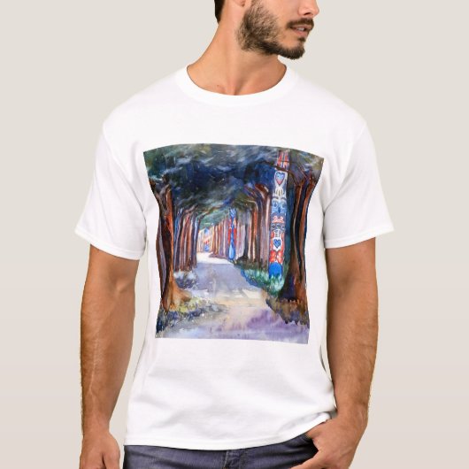 Emily Carr Totem Walk op Sitka T-shirt (Voorkant)