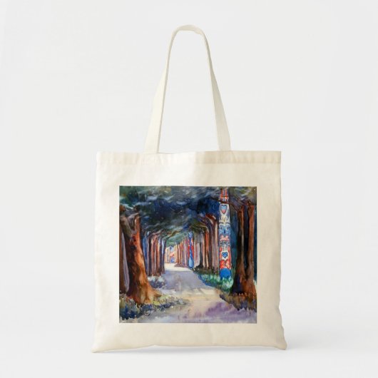 Emily Carr Totem Walk op Sitka Tote Bag (Voorkant)