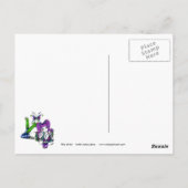 "Emily" Celestial Rainbow Crystal Ball Faery Briefkaart (Achterkant)