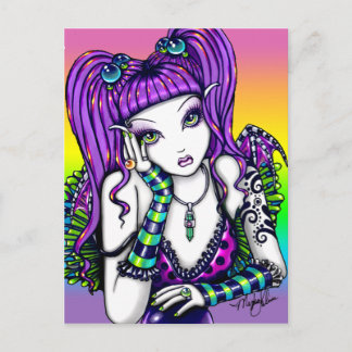 "Emily" Celestial Rainbow Crystal Ball Faery Briefkaart