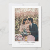 EMILY Cherry blosom Save the Date Template Kaart (Achterkant)
