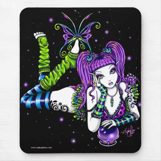 Emily Crystal Ball Rainbow Fairy Mousepad Muismat (Voorkant)