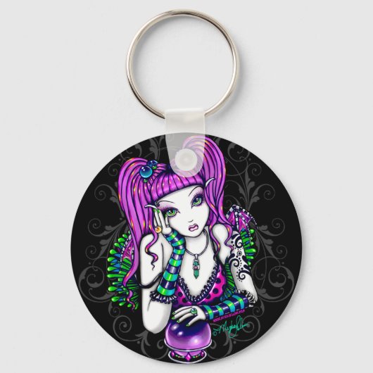 Emily Crystal Ball Rainbow Fairy Sleutelhanger (Voorkant)